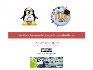 Análisis Forense del juego ExtremeTuxRacer- Iniciación a GNU-Linux